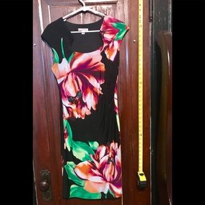 Beautiful dressbarn colorful floral dress size 6
